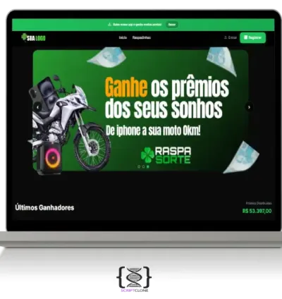 Script PHP Cassino Raspadinha Online -  atualizado 2026